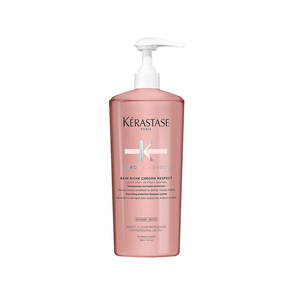 Dầu Gội Kérastase Chroma Absolu Bain Riche Chroma Respect Bảo Vệ Màu Và Phục Hồi Tóc Nhuộm 1000ml